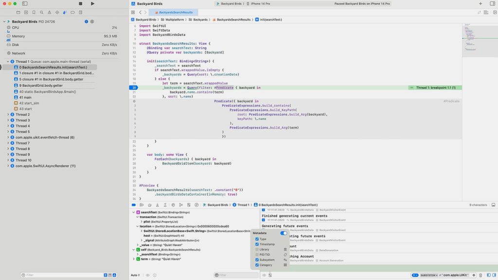 Запуск проекта на Xcode, процесс сборки